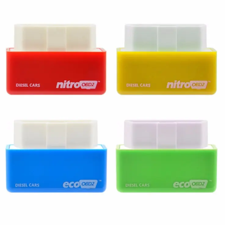 Nitro Eco OBD2 Voor Benzine Auto Brandstofbesparing 15% Eco Obd2 Groene Chip Tuner Box Fuel Saver Brandstof Optimalisatie Apparaat