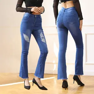 2023 moda Jeans de cintura alta para la Mujer - China Pantalones