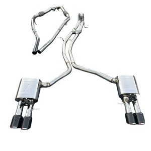 Système d'échappement Catback en acier inoxydable OEM pour <span class=keywords><strong>Audi</strong></span> <span class=keywords><strong>S4</strong></span>/S5 B9 3.0t 2019-2023, système de tuyaux d'échappement avec soupape électronique - Product Image 3