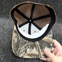 Casquette Trucker Richardson 112 Style Camouflage 6 Panneaux avec Dos en Maille, Logo Personnalisé, Camouflage Canard, Casquette Vierge pour le Sport