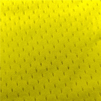 Tela Deportiva Ligera de Malla Transpirable, Elástica, Antibacteriana, 100% Poliéster, Tejido de Punto Sublimado Personalizado con Ojales