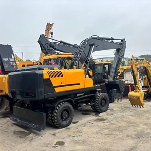 Excavadora de Ruedas HYUNDAI 210W-9 Amarilla de 22 Toneladas con Capacidad de Cucharón de 1.7m, Cucharón de Excavación, Motor, PLC, Caja de Cambios y Componentes Principales - Product Image 1
