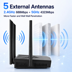 <span class=keywords><strong>Router</strong></span> WIFI 7 de Alta Velocidad BE5000 OpenWrt 5G 2.4G de Doble Banda con Funciones VPN y Mesh de Triple Banda (Similar a <span class=keywords><strong>TP</strong></span>-<span class=keywords><strong>Link</strong></span>) - Product Image 5