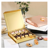 Boîte à truffes en plastique de 16 pièces, boîte à truffes en chocolat de luxe, boîte cadeau en carton rigide avec fermeture magnétique, boîtes en papier pour emballage