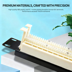 100 cặp giọng nói điện thoại 110 vá Bảng điều chỉnh Rack núi chéo kết nối khối phosphor đồng thiết bị đầu cuối hiệu suất cao - Product Image 4