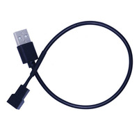 Câble de connecteur d'adaptateur d'alimentation de ventilateur USB vers PWM 5V pour ordinateur