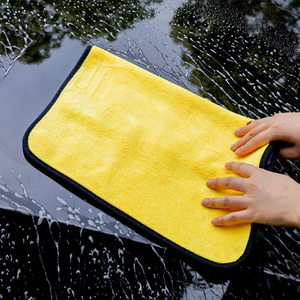Toalla <span class=keywords><strong>de</strong></span> Limpieza para Autos <span class=keywords><strong>de</strong></span> Microfibra <span class=keywords><strong>de</strong></span> Felpa <span class=keywords><strong>de</strong></span> Coral <span class=keywords><strong>de</strong></span> Doble Cara Súper Absorbente LINNA, 600GSM, Secado Rápido, Antiarañazos, Alta Absorción - Product Image 6