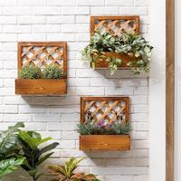 Support à plantes multi-étages en bois de pin fait main, style bar, moderne et classique, pour pots suspendus, finition peinte couleur personnalisée