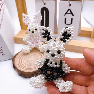 Porte-clés personnalisable en forme d'ours mignon pour voiture, décoration de sac pour filles, cadeau promotionnel, porte-clés lapin mignon pour femmes, breloque de sac à main - Product Image 3