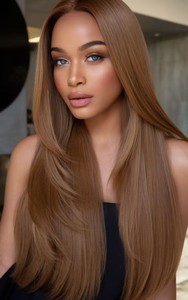 Extensiones de Cabello Liso con Clip, 100% Cabello Humano Real # 8 Extensiones de Cabello Humano con Clip en <span class=keywords><strong>Color</strong></span> <span class=keywords><strong>Castaño</strong></span> <span class=keywords><strong>Ceniza</strong></span>, 120g/8 Piezas - Product Image 4