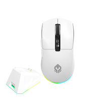 Mouse para Juegos RGB OEM ODM, Tri-modo, Ultraligero, 205IC, Inalámbrico, Recargable, con Logotipo Personalizado