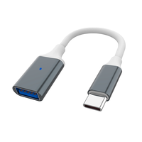 Cable OTG USB 3.0 Tipo-C Hembra a Tipo-A Macho Personalizado OEM DAJIANG, Adaptador con Conector USB 3.1 Tipo-C Macho, Salida de CC Verificada por TUV