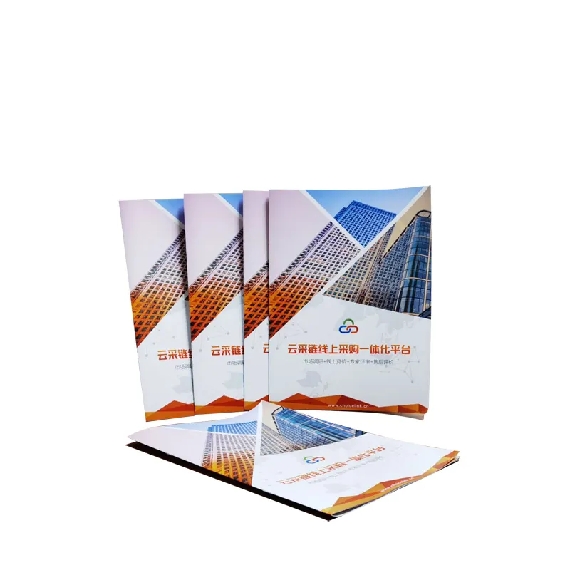 Custom A5 A4 Printing paper service, fold flyer , Booklet, brochure, catalog , colorful specification Product instruction book