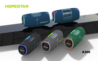 Enceinte sans fil étanche HOPESTAR A300, haute puissance, basses profondes, subwoofer RGB, enceinte portable d'extérieur