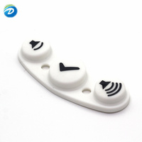 Clavier dôme en caoutchouc durable personnalisé Deson Interrupteur à membrane bouton en silicone avec fenêtre transparente PCB