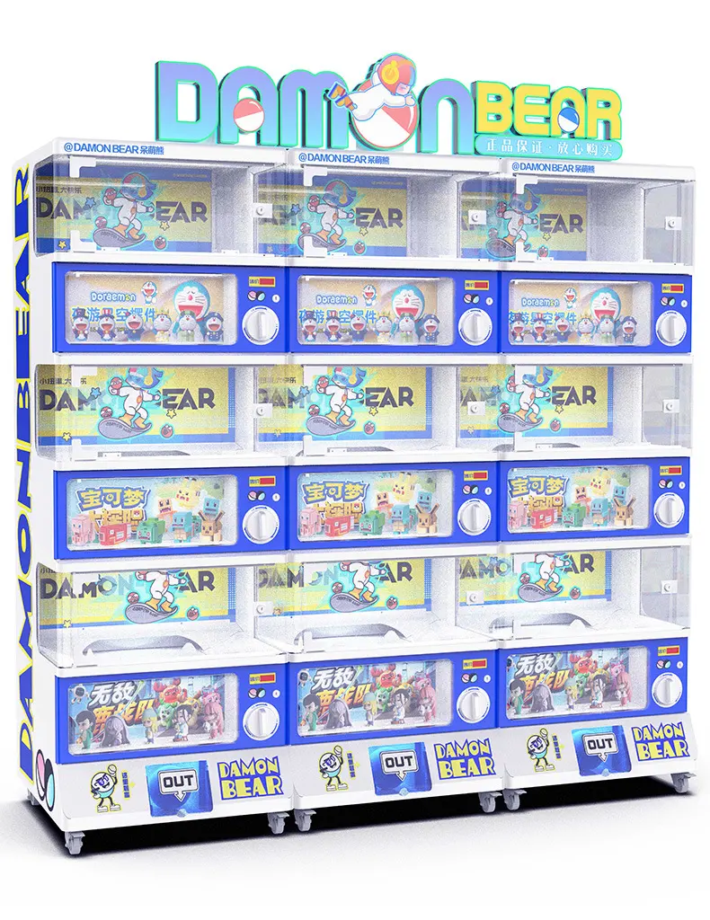 Grote 3 Lagen Gashapon Bal Automaat Met Muntautomaat Voor Speelgoedvideo Arcade Game-Apparatuur Voor Kinderen
