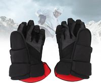 Guantes de Hockey Genéricos, con Acolchado de Nailon Extra, Pulgar Curvo, Refuerzos de Malla para Mejor Circulación de Aire, para Jugadores de Hockey sobre Hielo, Patinaje y Calle