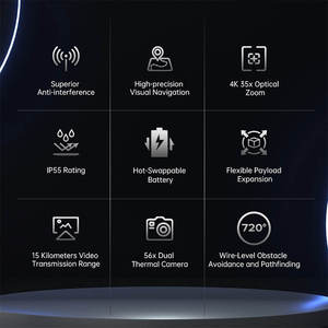 โดรนสำรวจอุตสาหกรรมระดับมืออาชีพ ระยะส่งวิดีโอ 15 กิโลเมตร กล้อง 4K - Product Image 6