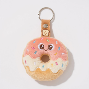 Custom Cute Cotton <b>Plush</b> Doughnut Pendant Stuffed Toy Soft Keychain <b>Backpack</b> Accessories Unisex - Product Image 2