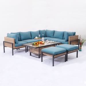 Ensemble de meubles de patio en rotin d'extérieur MIA, ensemble de meubles de patio en acier inoxydable - Product Image 4