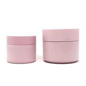 5g-100g Round Luxury Skin Care Cosmetic Facial Cream <b>Container</b> Packaging with Plastic Cap Matte Frosted Glass Jars - Product Image 1
