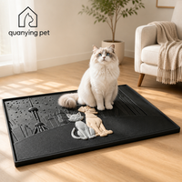 Tapis de litière pour chien en latex naturel de qualité supérieure, imperméable en PVC, antidérapant, durable, à rainures profondes, avec rembourrage en coton intégré