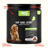Complément alimentaire pour chiens OEM 120 Soft Chews pour les hanches et les articulations, glucosamine, soulagement de la douleur, chondroïtine, compléments avancés pour les hanches et les articulations