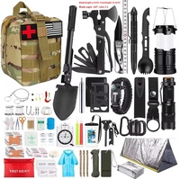 Kit de survie tactique en gros, sac de premiers secours étanche Molle, équipement de survie pour le camping en plein air, la voiture et les catastrophes (séisme)
