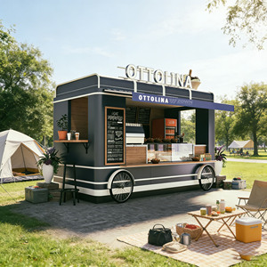 Commercial Concession Food <b>Trailer</b> Durable Mobile Cart for Street Snack Business - Product Image 1