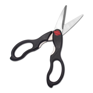 <b>Kitchen</b> <b>Shears</b> Stainless Steel Straight Head Black And Gray Multi Purpose For Home Use - Product Image 1