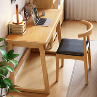 Bureau d'ordinateur moderne simple bureau en bois massif petit bureau de chambre à coucher de bureau à domicile de ménage