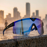 Lunettes de soleil sportives semi-cerclées TR90 personnalisées avec logo OEM/ODM pour le cyclisme et la course à pied, polarisées, miroir, photochromiques, pour le vélo