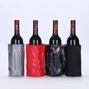 Hot-bán không độc hại an toàn freezable gel lỏng PVC rượu Túi lạnh cho bia chai rượu vang mát gel làm mát Túi Gói cho khách sạn - Product Image 4