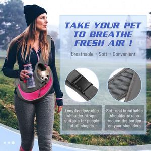 Free Sample Custom <b>Pet</b> Dog <b>Sling</b> sports Breathable Mesh Travel Safe <b>Sling</b> Leisure Leisure sports backpack - Product Image 4