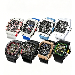 นาฬิกาข้อมือผู้ชายหรูหราปี 2026 RM Chronograph ระบบจักรกล ตัวเรือนคาร์บอนไฟเบอร์ กระจกแซฟไฟร์ นาฬิกาสปอร์ต - Product Image 1