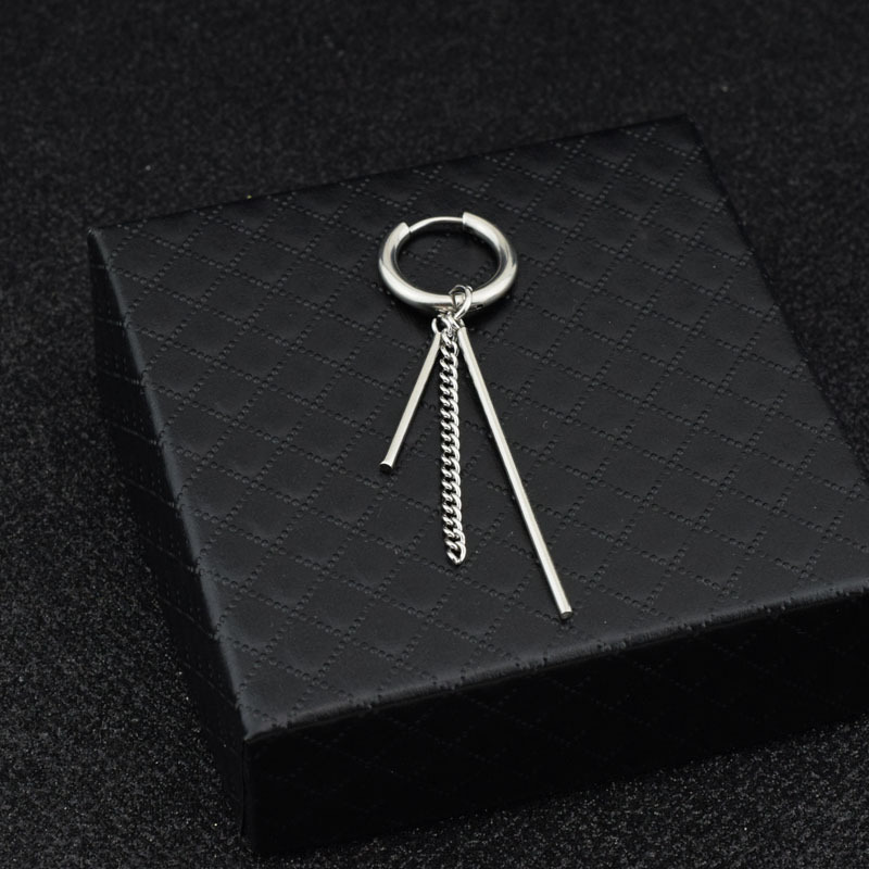 E021-Silver 1 (there are ear holes earring)