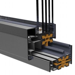 Hợp kim nhôm hồ sơ lạnh phòng trượt khung cửa Phụ kiện cách nhiệt không thấm nước Trung Quốc Thương hiệu hàng đầu phần cứng dễ dàng vít - Product Image 1