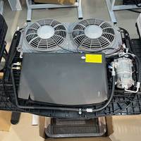 Nuevo Aire Acondicionado DEFU de 12V/24V CC para Techo de Camión, con Compresor Scroll y Batería, 2 Años de Garantía
