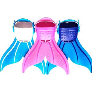 BE FINE F107 Adjustable Elastic <b>Swimming</b> Flippers Kids Use Mono <b>Fins</b> for Snorkeling and Diving Mermaid <b>Fin</b> - Product Image 2