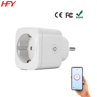 Enchufe Inteligente Mini de 15A Personalizado, Enchufe WiFi Estándar Europeo, Compatible con Alexa y Google Assistant, Enchufe para India/Reino Unido, 1 Año de Garantía