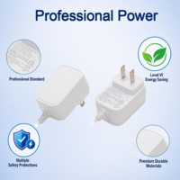 Adaptateur secteur 12V 1A 12W AC/DC certifié UL FCC CE CB, transformateur à découpage avec prise murale US pour caméra de vidéosurveillance, routeur, LED