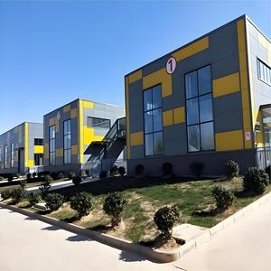 แบบก่อสร้างโครงสร้างเหล็กสำหรับห้องปฏิบัติการและอาคารเรียนสำเร็จรูป โรงงานผลิตอาคารสำเร็จรูป - Product Image 1