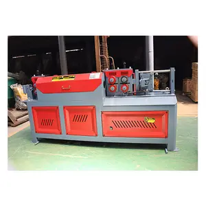 High Efficient Steel Wire Rebar Straightening And Cutting Maker Automatic Scrap Steel Bar Straightening And Cutting Machine
