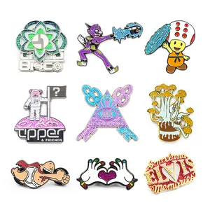 High Quality Cheap Iron Metal Cartoon Anime Characters Soft Customize Badge Enamel Pins