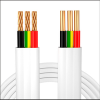 Câble TPS 2 conducteurs plats avec terre et fil de construction, isolé en PVC, en cuivre toronné, certifié AS/NZS 5000.2, 450/750V