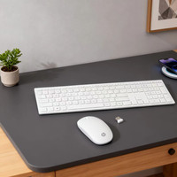 Nouveau pour HP Overseas Edition HSA-P003K Ensemble clavier et souris sans fil à coins arrondis pour étudiants et professionnels