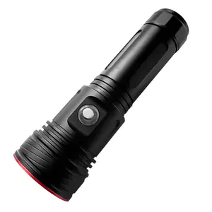 AF07D LED LED Diving dalış el feneri Torch 80M sualtı su geçirmez IPX8 4modes0/26650 dalış ışığı pil tüplü