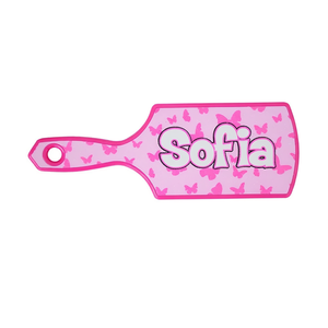 Cepillo de Pelo de Plástico Sofia para Niños de 2 a 4 Años con Diseño de Mariposa, Color Rosa - Product Image 2