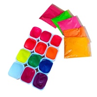 Pigments en poudre de résine époxy naturelle fluorescente néon non toxique pour la coloration de slime, argile, aquarelle, savon, art et peinture DIY