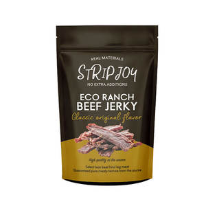 מזון ziplock אלומיניום resealed בשר בקר לעמוד בכיס שטוח רוכסן מיובש תיק מיובש תיק מיובש - Product Image 6